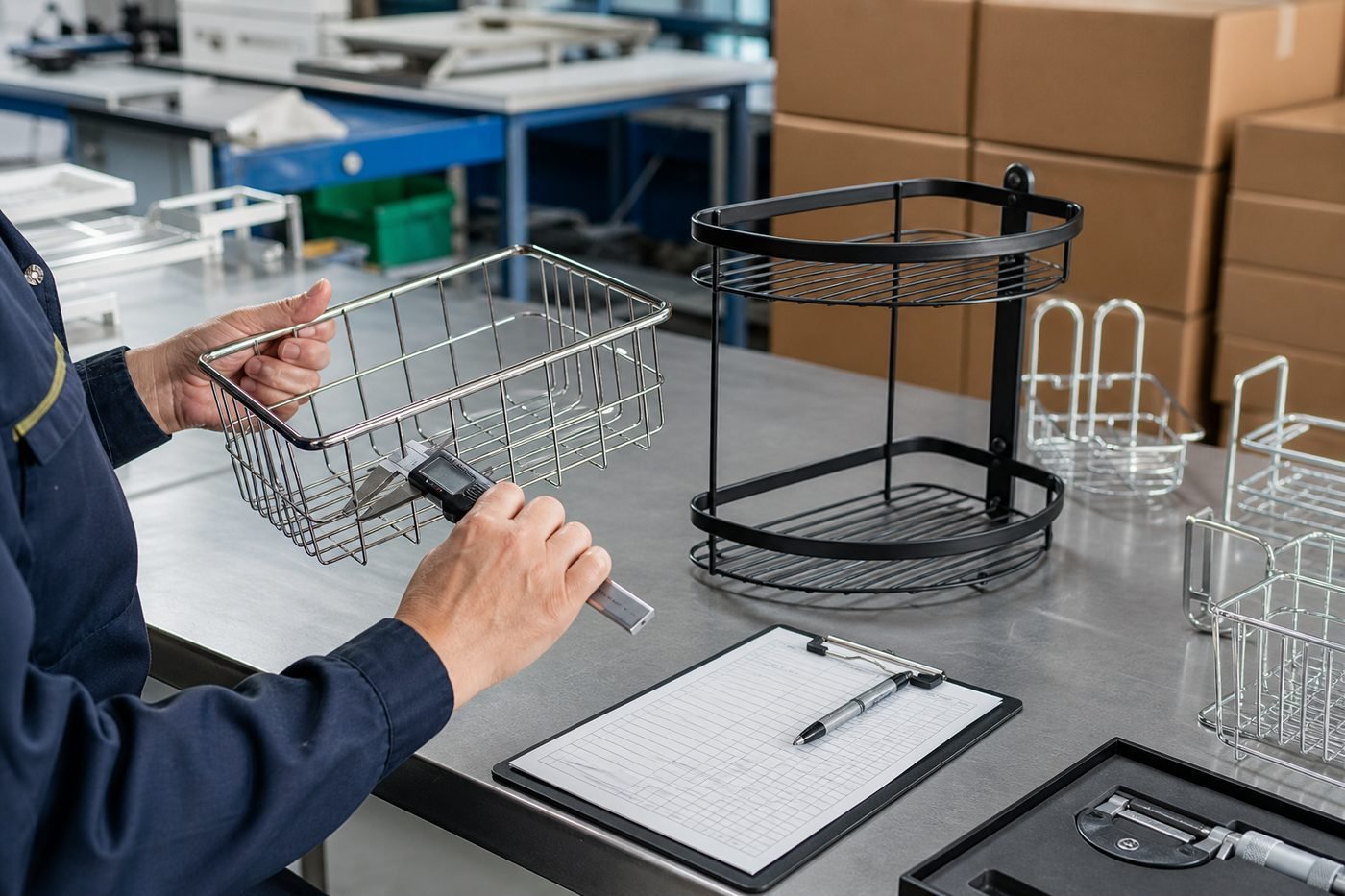 Quality control for wire hardware products