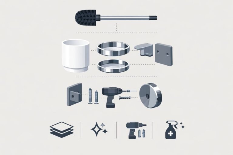 How to Choose Wall Mounted Toilet Brushes: Materials, Finish, Mounting & Hygiene Checklist