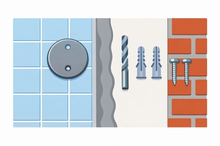 Towel ring EU distributor guide for wall types fixings and returns prevention